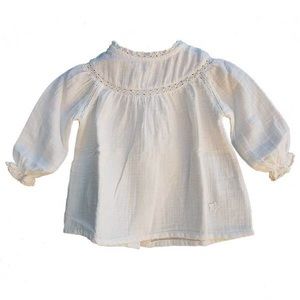 Tocoto Vintage Lace Baby Blouse Ecru